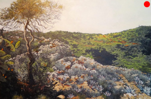 The Hellspoort camp # 1 120x85cm Peter Midlane Oil Painting